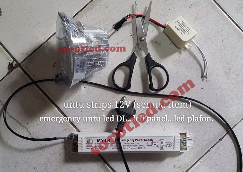 Emergency Powerpack LED Downlight - Lampu TL